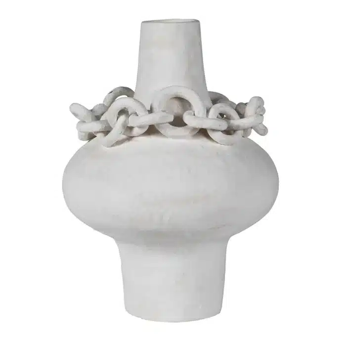 Ceramic_Embrace_Sculptural_Porcelain_Vase_with_Decorative_Chain_Accent Ceramic_Embrace_Sculptural_Porcelain_Vase_with_Decorative_Chain_Accent