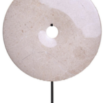 Large Cream marble disc