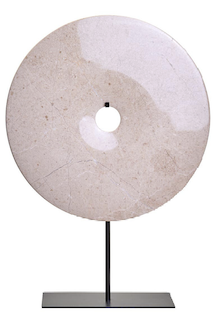 Large Cream marble disc