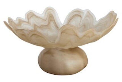 Galene-Fluted-Natural-Glass-Pedestal-Bowl