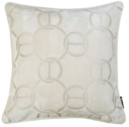 Large Square Ivory Cushion 56cm
