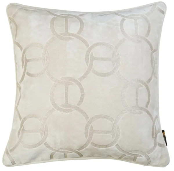 Large Square Ivory Cushion 56cm Large Square Ivory Cushion 56cm
